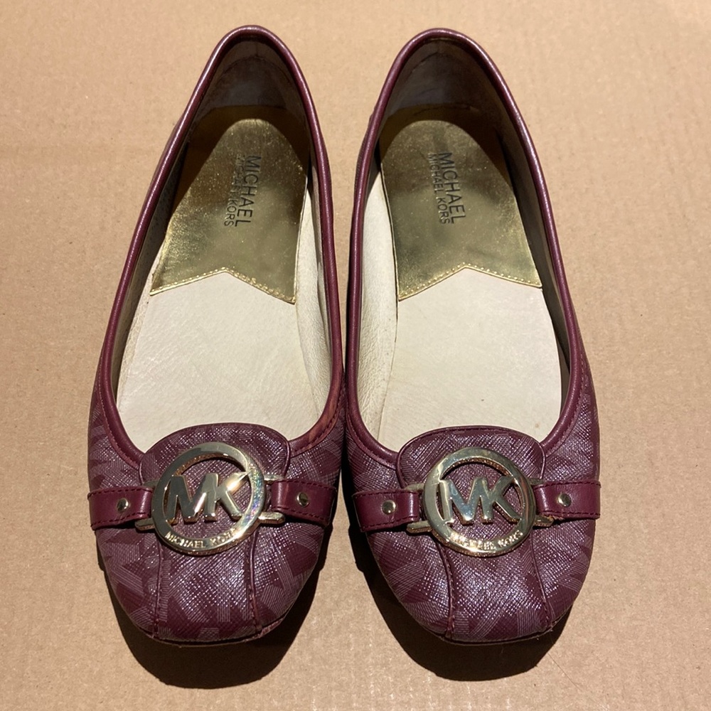Purple Micheal Kors flats